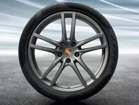 21' Cayenne Turbo Design PLATINUM Alloy Wheels & Summer Tyres Original Porsche - 9Y0044661G