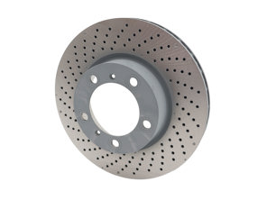 Remschijf voor, geboord monoblok, 315 x 28 mm. Porsche 981 Boxster 2.7L / 981C Cayman 2.7L - 98135140101, 98135140201 - PFL39811, PFR39812