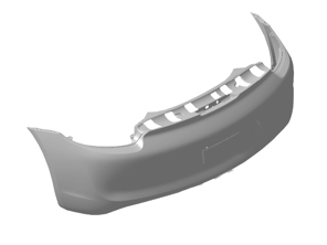 Paraurti posteriore. Porsche 981 Cayman GT4 - 98150599182, 98150599180