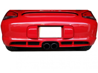Jeu de grilles de pare-chocs arrière en acier inoxydable. Porsche Cayman 987.2 2009-12 - ZPR27309, ZPR27309B, ZPR27309, ZPR27309B