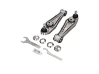 Bras de suspension et kit de douilles de chenille RÉGLABLES avant. Porsche 997 / 991 / Boxster / Cayman - PF57K-1002, 99134105304, 99734105304, 99134105321