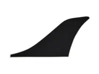 Feuille de copeaux de pierre noire, corps Turbo. Porsche 911 1974-89 / 930 Turbo - 93055932200, 93055932100 - CB.024.003, CB.024.004, SG930BL, SG930CR, 1682001770, 1682001780