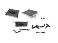 Radiador de aluminio para líquido refrigerante de agua y mangueras JUEGO DE 3. Porsche 718 Boxster / 718 Cayman - 9P1121251, 9P1121252, 99110613702, 99110613701, 9P1121253 - 7086, 7087, 7060