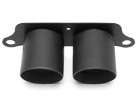 Auspuff Deluxe Dual Style Endrohre MATT SCHWARZ. Porsche 991 GT3 - 99111125390, 99111125393