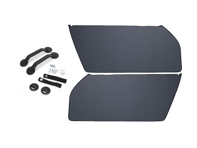 RS Door Panel Kit, with BLACK pull straps. Porsche 911/930/964/993 - 96455503X00, 964555830BK, 964555251008YR