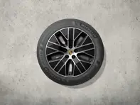 Ensemble jantes et pneus hiver Macan S 20" noir brillant. Porsche Macan-e - 95C044600B