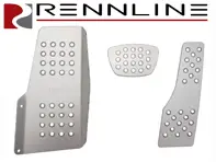 Jeu de pédales Rennline en aluminium 3 pièces perforées. Porsche 944/924/968 TIPTRONIC - P4522, P45.22