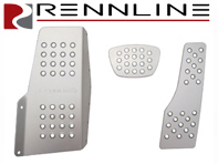 Rennline aluminium 3-delige pedaalset geperforeerd. Porsche 944/924/968 TIPTRONIC - P4522, P45.22
