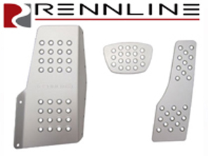 Rennline Aluminium 3 Piece Pedal Set Perforated. Porsche 944/924/968  TIPTRONIC - P4522, P45.22