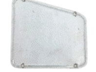 Tapa de acceso a la caja de dirección de aluminio. Porsche 356 / 356A / 356B T5 - 35649905, 356 49905 - PRS38