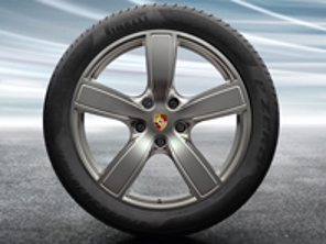 Llantas de aleación Cayenne Sport Classic Platinum (satinado) de 20' y neumáticos de verano Original Porsche - 9Y0044640E