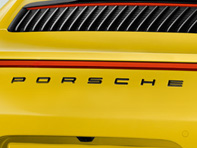 Badge arrière 'PORSCHE' noir pour Porsche 991.2 - 99104480380041