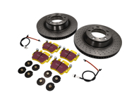 Bremsscheibenpaket mit EBC Sportbremsbelägen Porsche 996 Turbo - DP41514R, 99635240X02BRE, 99635240X02, 99661236501, 99635208602, 99635208600