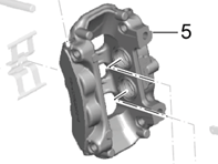 Bremssattel, HINTEN. Porsche 991.1 C2 / C4 - 99135242101, 99135242201, 99135242100, 99135242200