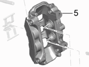Pinza freno, POSTERIORE. Porsche 991.1 C2/C4 - 99135242101, 99135242201, 99135242100, 99135242200