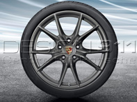 20' 991.2 C4 / C4S 'Carrera S' en PLATINO Llantas de aleación y neumáticos de invierno Original Porsche - 99104460136