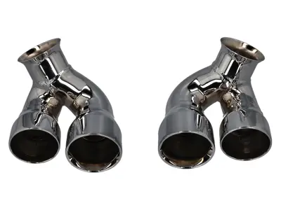 DesignTek Sorties d'échappement 4 Tube Design pour Porsche 996 C2 / C4 - 99611125254, 99611125255, 99611125261, 99611125154, 99611125155