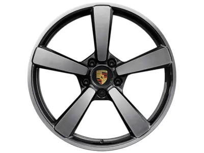 Llanta de aleación trasera Center Lock Turbo S Exclusive Design con acabado Platinum Silver Metallic 21" 12J ET70 - 992601025AE041