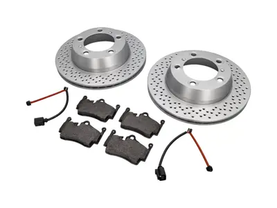Ensemble plaquettes et disques de frein arrière pour Porsche 718 - 98735240101, 98735293903, 98160916300