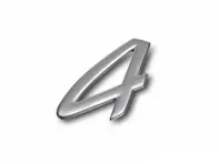'4' - Distintivo. Porsche 996 - 996559241014PU