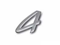 '4' - Abzeichen. Porsche 996 - 996559241014PU