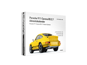 Porsche 911 Carrera RS 2.7 in 1:24 scale model in Yellow, Advent Calendar