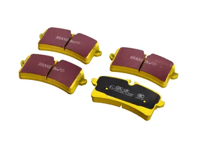 Pastillas de freno EBC AMARILLAS TRASERAS 'Fast Road'. Porsche 95B Macan GTS / Macan turbo - 5B698151C, 97035194904, 95B698151BB - DP42204R