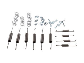 Hardware-Kit für Handbremsbacken. Porsche 356 / 356A / 356B 1950-63 - 356  42 168, 35642168, 356  42 172, 35642172, 251 609 289, 251609289, 64442208, 644  42 208, PCG64442208, 356  42 169, 35642169