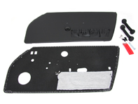 Paneles de puerta RS / RSA / Backdate Style en cuero negro para Porsche 911 / 912E / 930 / 964 / 993 1974-96