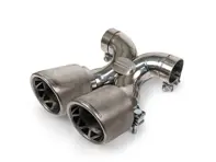 Fabspeed Maxflo True X-Pipe mit Doppelendrohren, Titan. Porsche 987.2 Boxster / Cayman, Cayman R, Spyder (2009–2012) - 98711198130, 98711125831, 98711125860 - FS.POR.9872.DLTTI