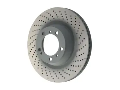 Rotore disco freno Posteriore, monoblocco forato, 350x28mm. Porsche 992.1 Carrera S / 4S / 992.2 Carrera 2 3.0lt - 992615601A, 992615602A - PRL39987, PRR39988