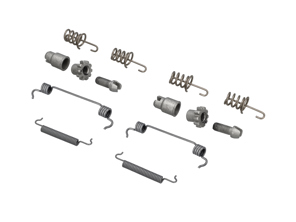 Kit de muelles para zapatas de freno de mano. Porsche 970 - 99335207100, 298609723, 99735272101, 298609717, 97035272300, 298608715, 97035274102, 298609583