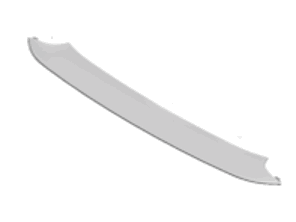 Middengrille lamel voorbumper. Porsche 991.2 Turbo 2017 >> - 99150575900OK1