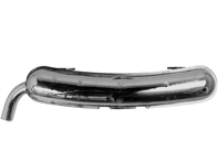 Uitlaatdemper / Demper Achterbak. Met TÜV/EEC goedkeuring Porsche 911 1965-73 2 IN / 1 OUT 60mm uitlaat - 92210S, 92210, 92210OE, 1620607600, 1620609000, 1620607800, 91111102500, 91111102505, 91122092210S, 91122092210, 91122092210OE - 1620607800