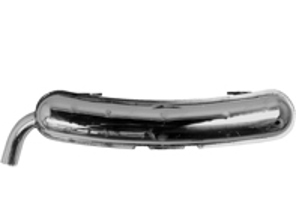 排气消声器/消音器后箱。经 TÜV/EEC 认证 保时捷 911 1965-73 2 进 1 出 60 毫米出口 - 92210S, 92210, 92210OE, 1620607600, 1620609000, 1620607800, 91111102500, 91111102505, 91122092210S, 91122092210, 91122092210OE - 1620607800