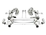 CARGRAPHIC GT Sport Exhaust System Backdate 740mm, With ID42 GT Manifold Set, With Heating. Porsche 964 Carrera 2/4/RS - 96411104504, 96411104605, 96411104502, 96421103905, 96421103932, 96421104004
