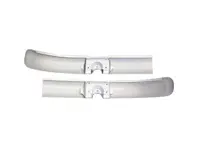 Heckstoßstange (ungeschweißt) mit Auspuffausschnitten. Porsche 356A T2 1957-59 - 64450502101 - PP126T2, P126T2