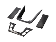 Centre console trim cover set in dry carbon fibre. Porsche 992 - ML-ZDH249