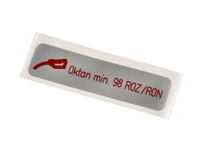 Sticker Fuel Octane Rating. Porsche 911 / 911 turbo / 924 / 944 / 928 / 914 - 411000263A - PAKRR