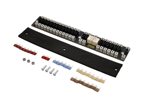 正面 18 路刀片保险丝升级面板。保时捷 911 1974 - 1989 - 91161208601, 91161208701 - AMS9050040