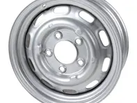 Rueda de acero ET36 de 15' y 6 pulgadas con acabado plateado/gris - 90136101506 - 1660000100