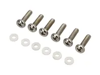 Jeu de vis et rondelles de feu arrière en ARGENT. Porsche 911 70-89 / 959 - PCG63191100