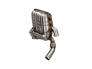 Uitlaatdemper. Porsche 996 3.6L 2002-05 - 99611113177, 99611113157, 99611113168, 99611113277, 99611113257, 99611113268