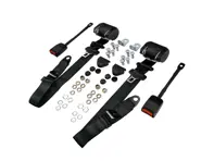 CEINTURES DE SÉCURITÉ - AVANT Automatique / Inertie VERTICAL B PILLER MOUNT / BOUCLES DE PLANCHER avec support en L PAIRE - 92880312610, 9288031261070B