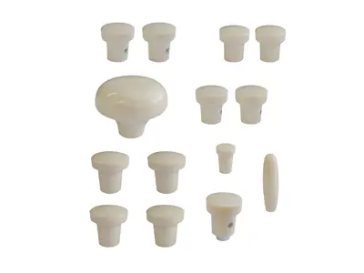 Dashboard knoppenset, IVOOR. Porsche 356A 1955-1959 - PCG35655200500, PCG35655200300, 64455281100300, 64455285300300, 64455283100300, 64455282101300