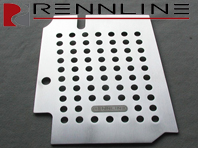 Rennline Aluminium Bodenplatte. Beifahrerseite. Porsche 356A - F12