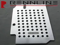 Tablero de piso de aluminio Rennline. Lado del pasajero. Porsche 356A - F12