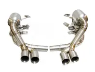 Uitlaatdemper / Demper Titanium DesignTek voor Porsche 997 - 99711121102, 99711121103, 99711123102, 99711123103, 99711121202, 99711121203, 99711123202, 99711123203