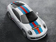 Juego de adhesivos decorativos para deportes de motor Martini Racing Design. Porsche 991 - 99104480185, 99104480186
