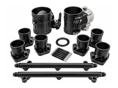 Kit de conversión de acelerador electrónico con colector GT3. Porsche 964 turbo / 993 turbo - AMS9050141 + AMS9050289, AMS9050142 + AMS9050289